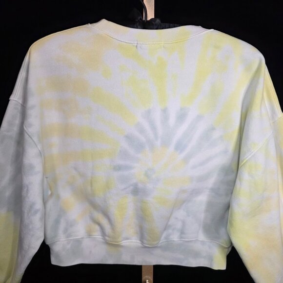 Agolde Tie Dye Balloon Sleeve Crew Neck Sweatshirt XS - Picture 6 of 9